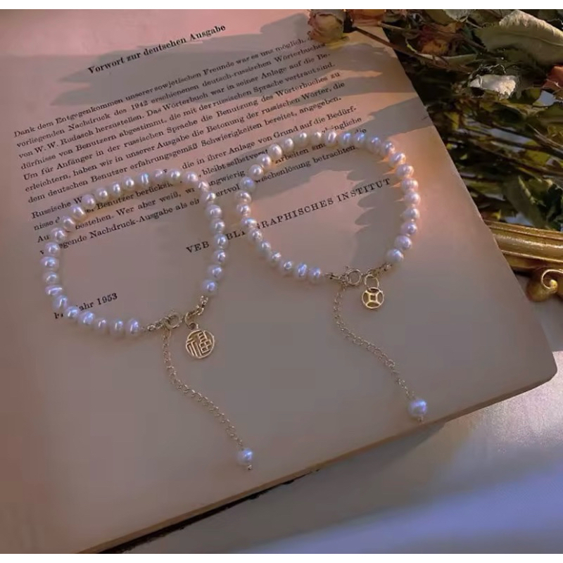 สร้อยข้อมือมุกนำโชค สร้อยข้อมือแฟชั่น