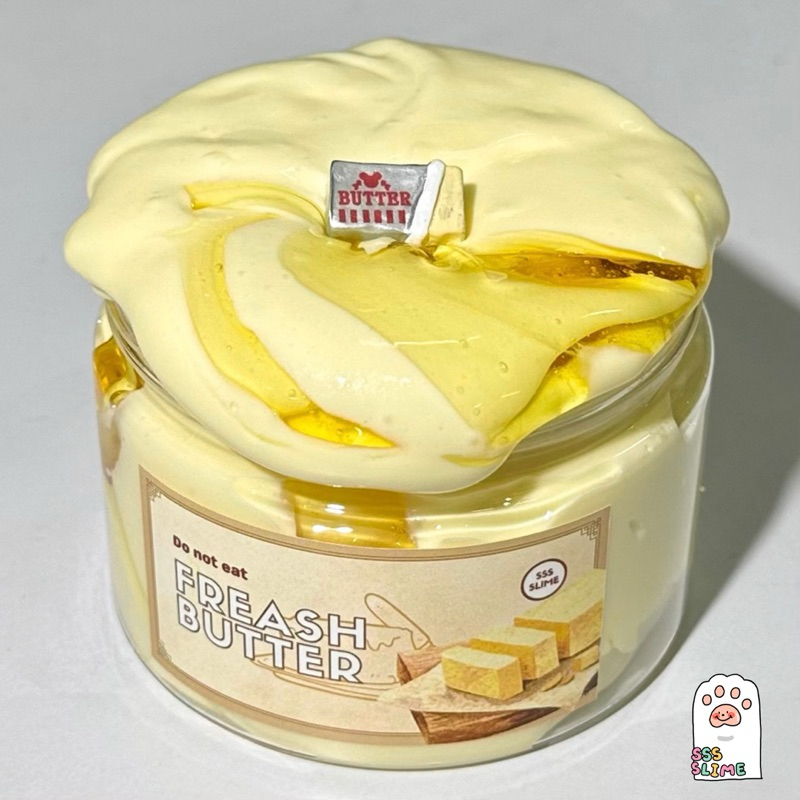 พร้อมส่ง‼️ สไลม์ butter 🧈เนื้อนุ่ม หนึบ กลิ่นหอมเนยนม | sss slime