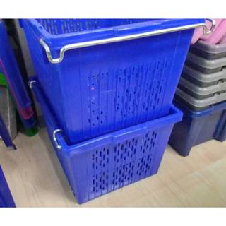 ลังหูเหล็กใหญ่ ตะกร้าหูเหล็ก บรรจุ50kg. ขนาด 50 x 63.5 x 38.…