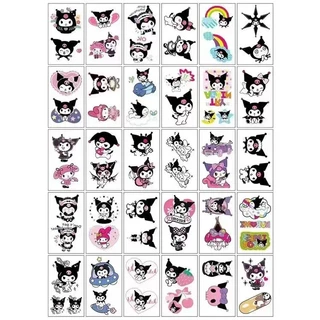 แทททูติดหน้า ลายการ์ตูน หัวใจ SD