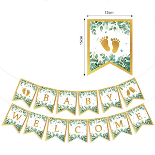 ชุดป้าย welcome baby ต้อนรับเด็กแรกเกิด ลูกโป่งต้อนรับเด็กแรกเกิด ลูกโป่งวันเกิด ชุดเด็ก ของขวัญเด็กแรกเกิด