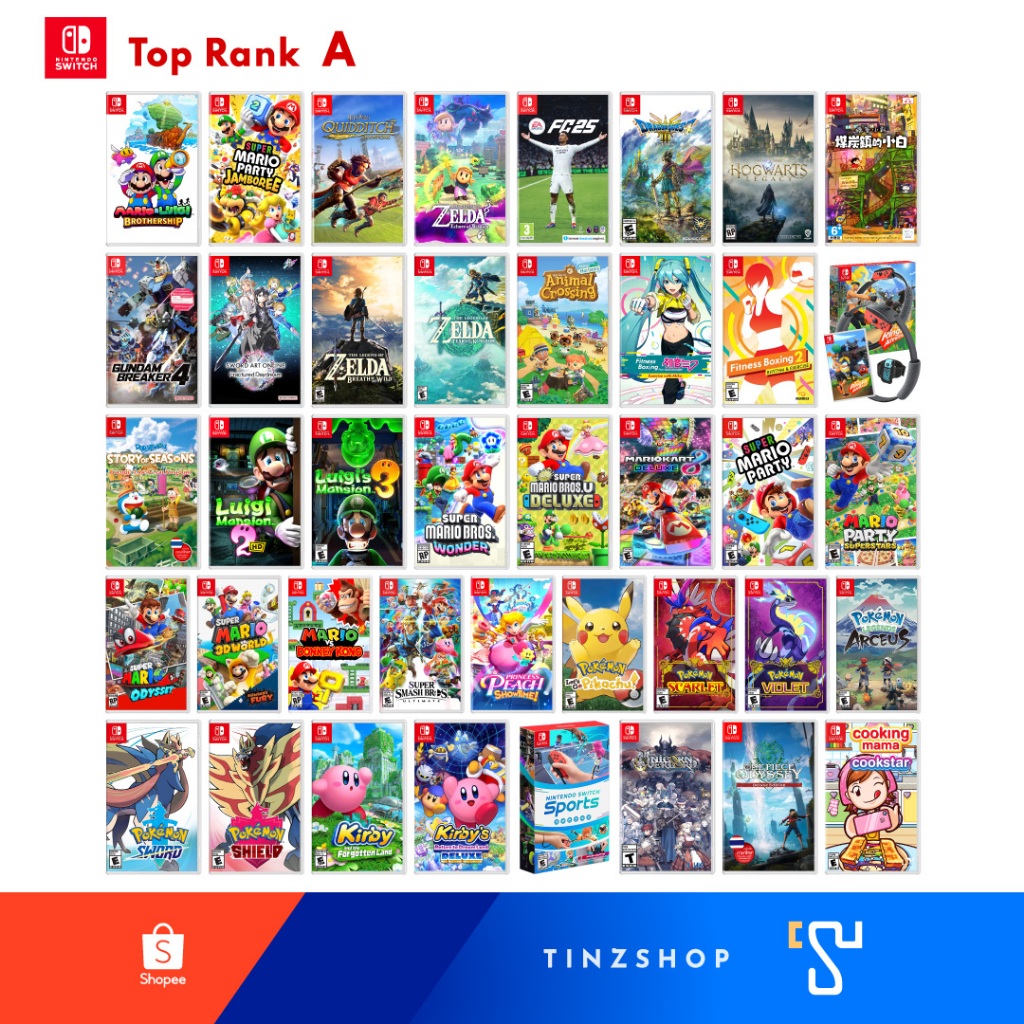 [Top Rank  A] Tinzshop Nintendo Switch Game เกมขายดี Set A เลือกเกม > Echoes Jamboree ชินจัง FC25 Ka