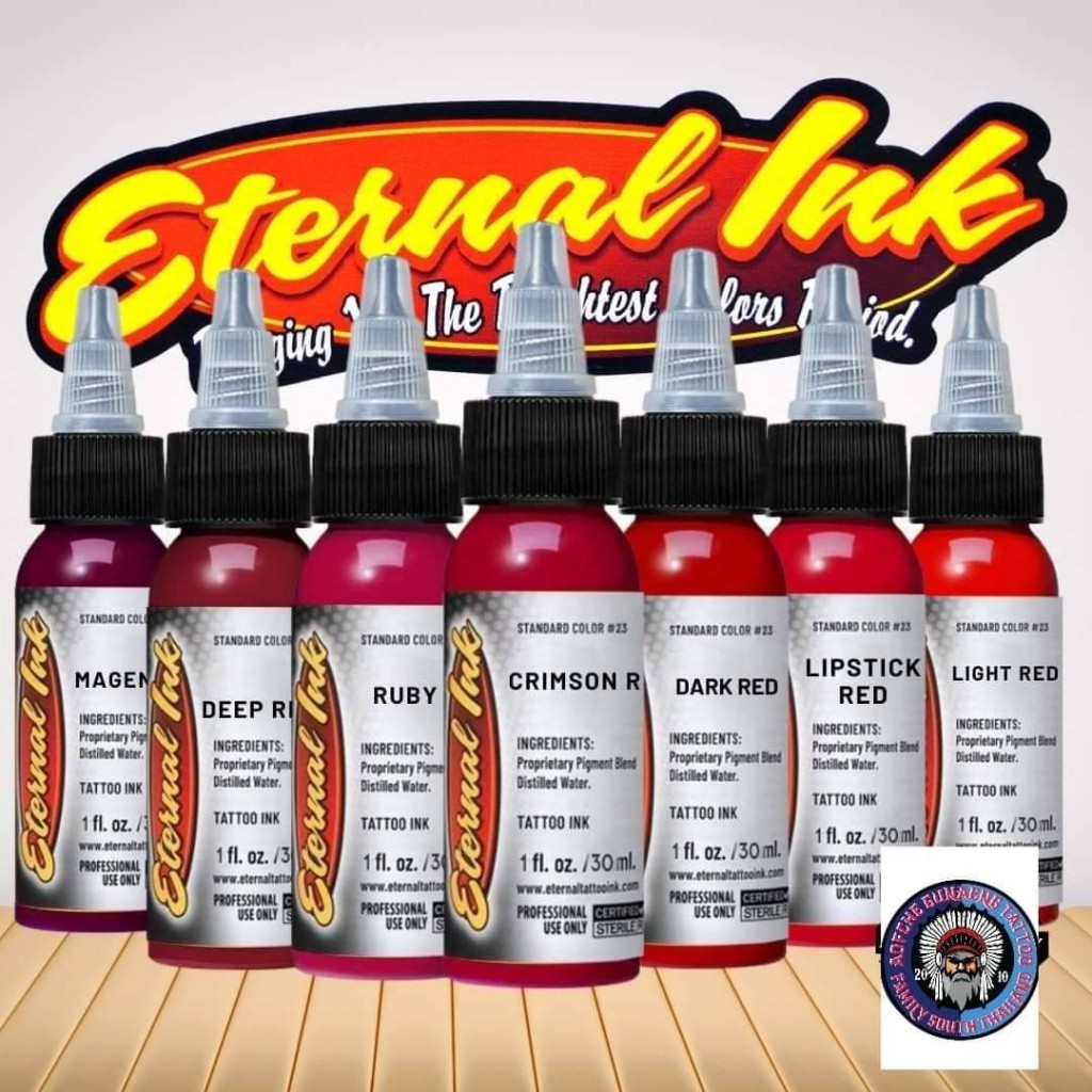 สีสัก Eternal หมึกสักลาย เอทเทอร์นอล สีแท้สักผิวหนัง มีแบ่งขาย Eternal Ink 5ML Eternal 5cc