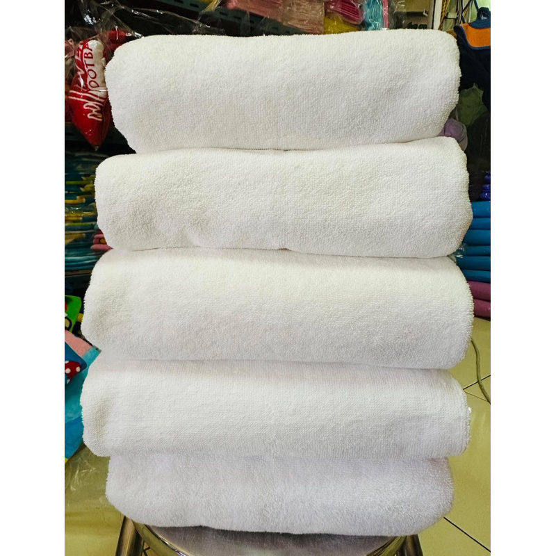 ผ้าเช็ดตัวโรงแรมแบบหนาขนาด30“60นิ้วจัมโบ้🔥พร้อมส่ง เกรด 5 ⭐️