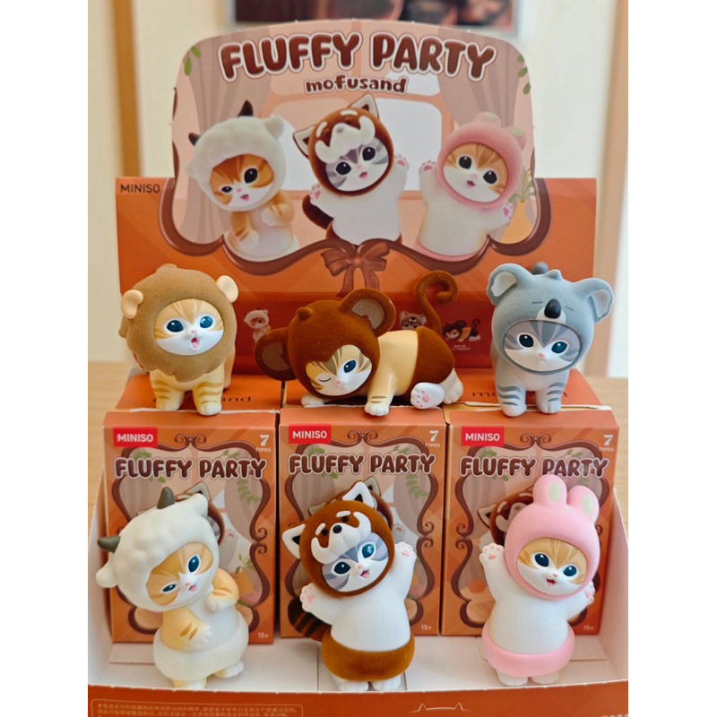 (พร้อมส่ง)[แยกตัว]กล่องสุ่มMofusand Fluffy Party