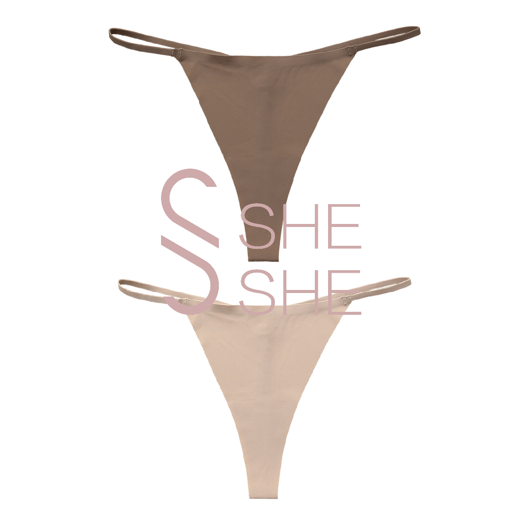【sheshe】#D-011 พลัสไซส์ ผู้หญิงไม่มีรอยต่อ G-String แต่งหัวเข็มขัด เซ็กซี่  ไร้รอยต่อสําหรับผู้หญิงเอวต่ําและ