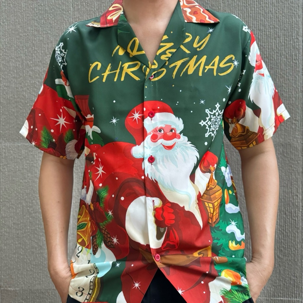 เสื้อแฟชั่นผู้ชายลายฮาวายสไตล์เกาหลี