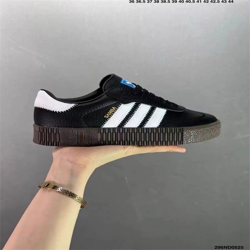 adidas originals Sambarose Black White Gum รองเท้าฝึกทหารเยอรมัน Sneakersของแท้100%