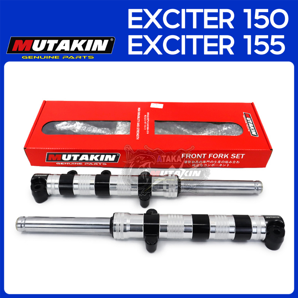 MUTAKIN งานCNC โช๊คหน้า ทั้งชุด YAMAHA EXCITER150 EXCITER155 ปลอกโช้ค+แกนโช้คหน้า โช้คหน้าแท้ โรงงาน FRONTFORK SHOCK