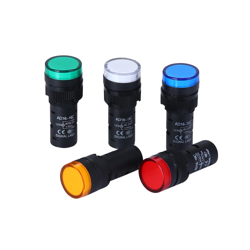 เกรดA ไฟสว่าง หลอดไฟ หลอดlamp แสดงสถานะ ED16-16DS แดง น้ำเงิน เขียว เหลือง ขาว พร้อมส่ง