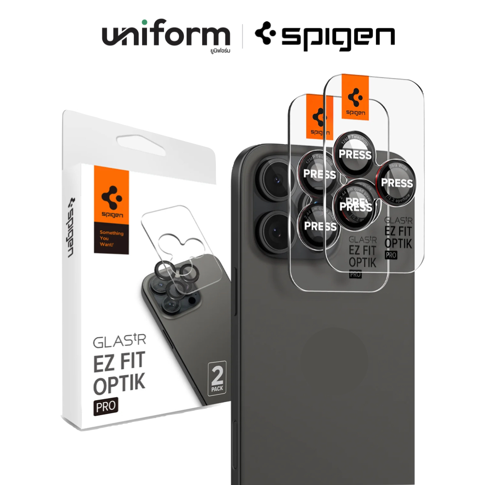 ฟิล์มกันรอยเลนส์กล้อง SPIGEN Camera Lens for iP 16 Pro / 16 Pro Max L - series