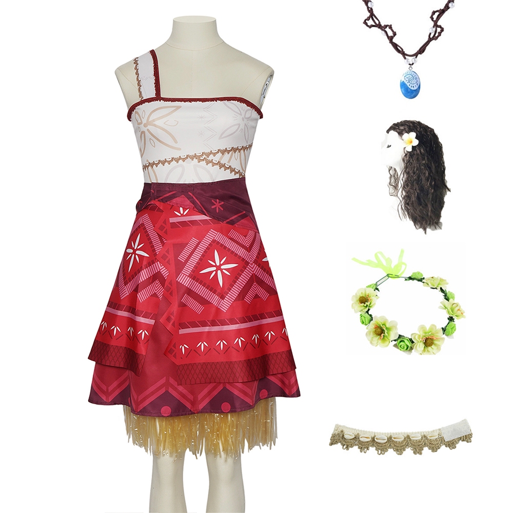 ชุดคอสเพลย์ ชุด Disney cosplay Moana ชุดโมอาน่า ชุดเจ้าหญิง ชุดแฟนซี ชุดชาวเกาะ สำหรับงานปาร์ตี้ ชุดเจ้าหญิงดิสนีย์ผู้ให