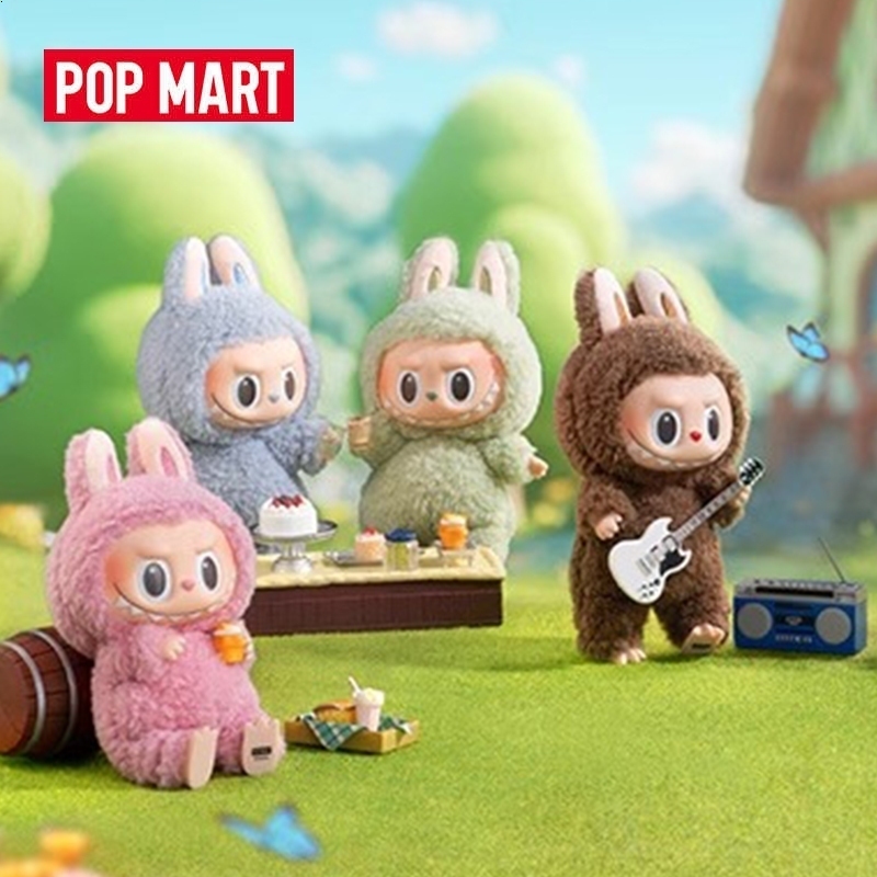 พร้อมส่ง ของแท้ Popmart Labubu Heart Macaro Series toffee blindbox กล่องสุ่ม ของขวัญวันเกิด