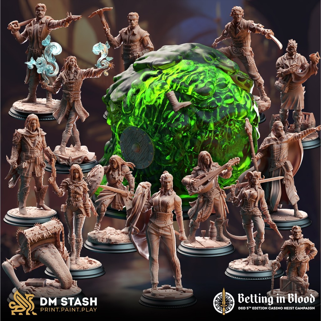 [ซื้อ 5 ฟรี 1] DnD Miniature - Betting in Blood