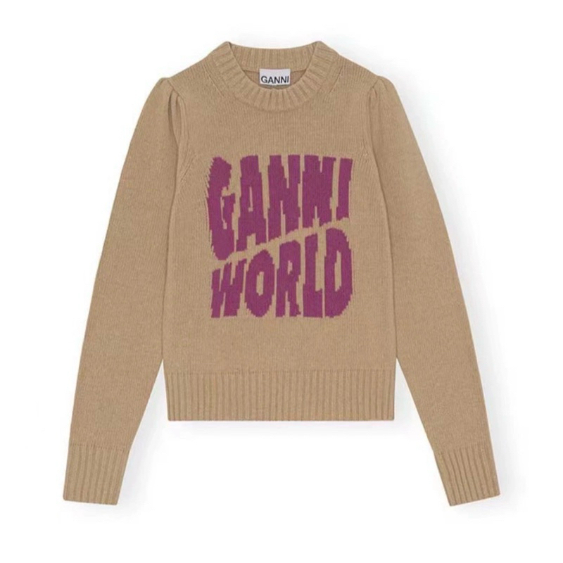 GANNI WORLD WOOL SWEATER เสื้อสเวสเตอร์ไหมพรม