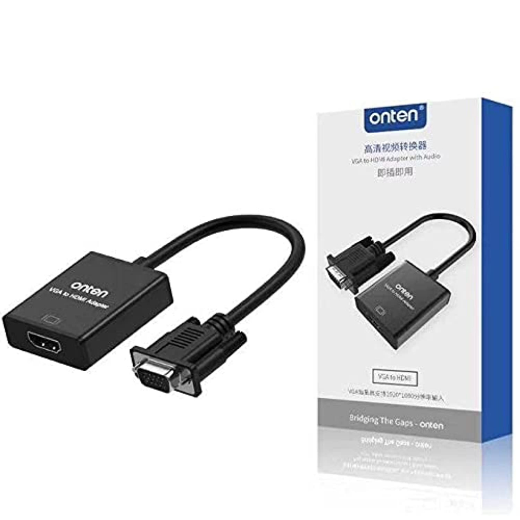 Onten OTN-5138S VGA TO HDMI Adapter พร้อมแยกเสียง
