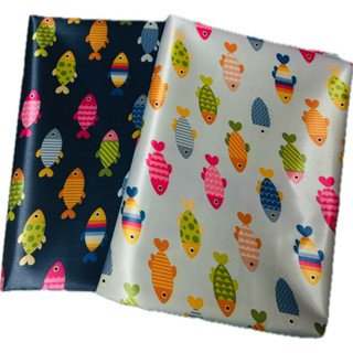 ผ้าปูอเนกประสงค์ ผ้าปูยางพารา ลาย ปลา