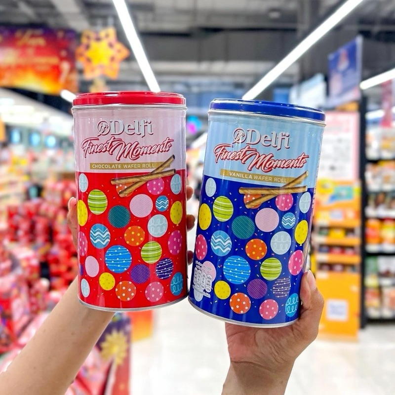 Delfi Finest Moment Chocolate Wafer & Vanilla Wafer 320 g. เดลฟี่ไฟน์เนสช็อกโกแลตและวานิลลาเวเฟอร์