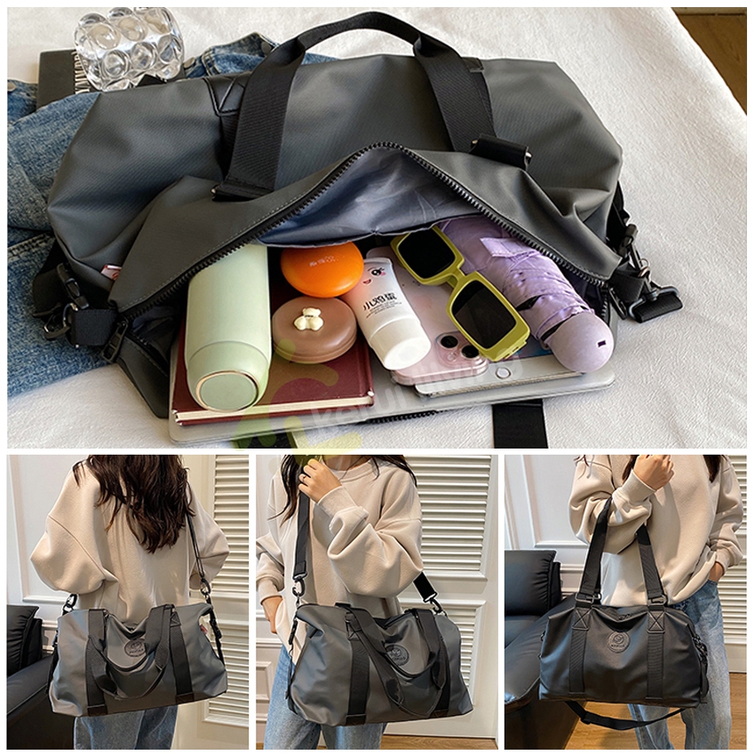 Allsking กระเป๋าสะพายข้าง+ถือ กระเป๋าใส่เสื้อผ้า ใบใหญ่ กระเป๋าเดินทาง Travel Bags มี 4สีให้เลือก