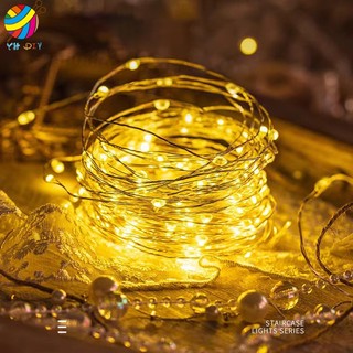 สายไฟ LED ประดับ ใส่ถ่าน 11/3/5เมตร สำหรับประดับ งานแต่งงาน ของขวัญ ตกแต่ง หิ่งห้อย ปีใหม่