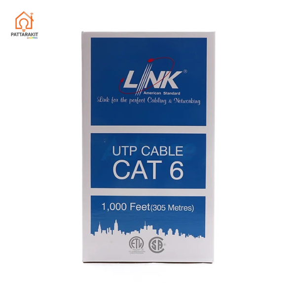 สายแลน CAT6(ภายนอก)US-9106OUT(305 เมตร/ม้วน)  (LINK)