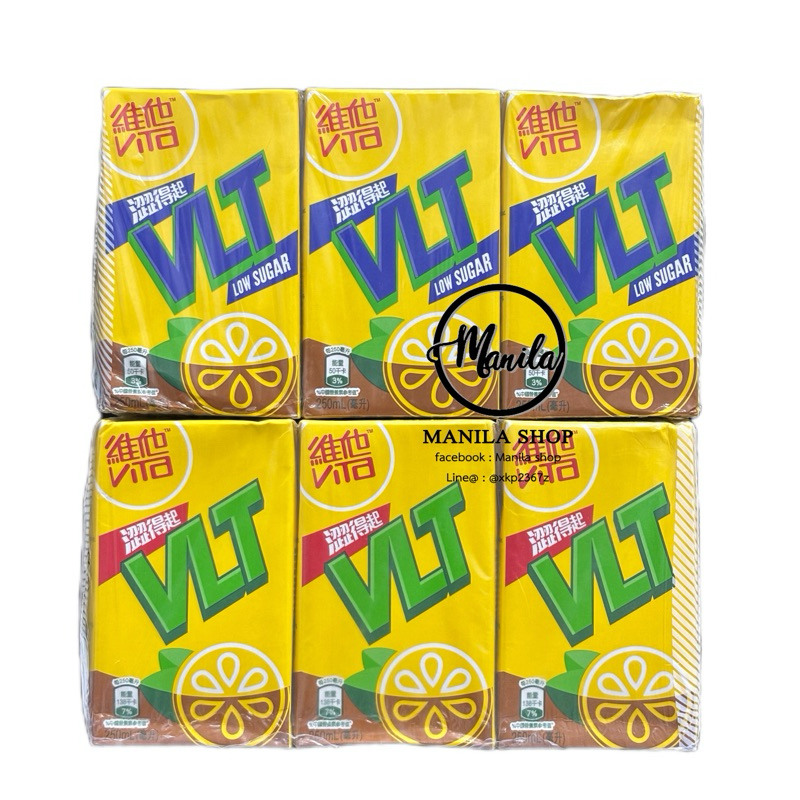 🧃 ชามะนาว ViTa lemon tea 维他 柠檬茶 รส Original และ Low sugar 250ml x 6กล่อง