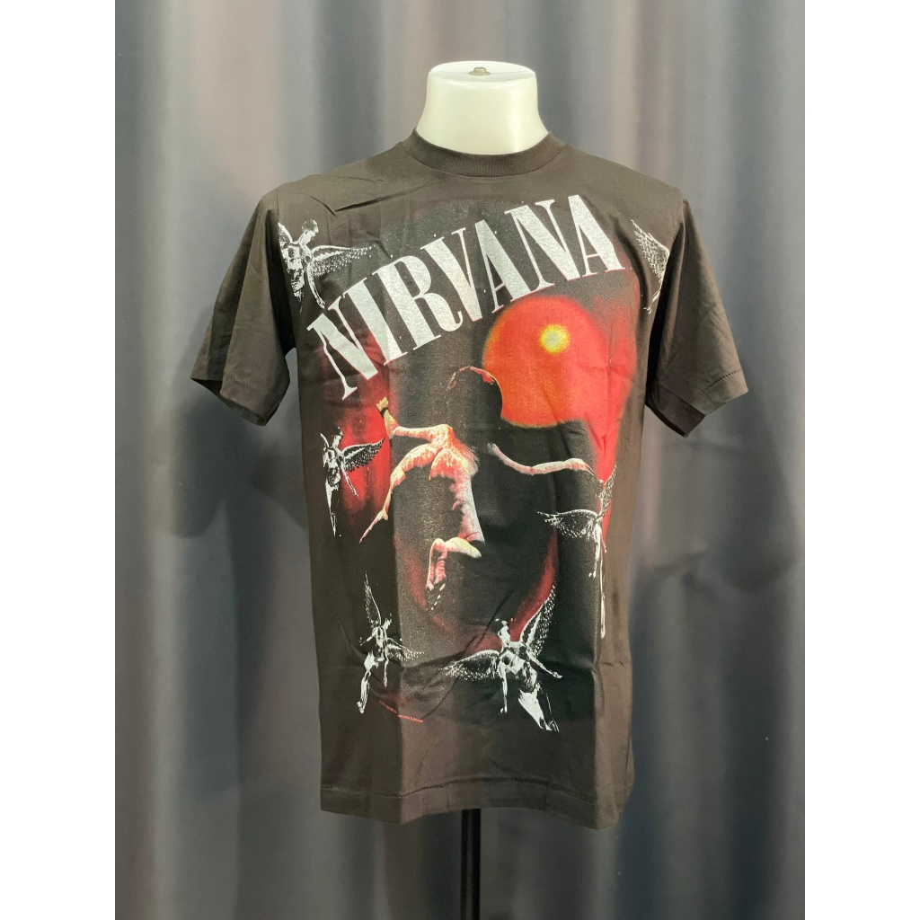 เสื้อวง Nirvana งานใหม่ผ้าฝอก สไตล์วินเทจ (M/L/XL)