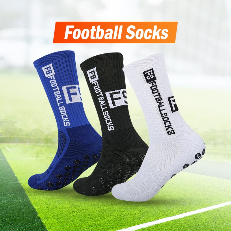 ถุงเท้า สําหรับฟุตบอล/บาสเกตบอล/วิ่ง กันลื่น ซับเหงื่อ ถุงเท้ากีฬา ข้อกลาง ฟรีไซส์ 36-44 ผู้ชาย/ผู้หญิงใส่ได้