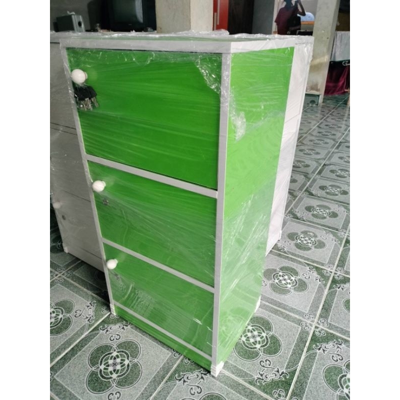 ตู้ล็อคเกอร์ 3 ชั้น มีบานปิดมีกุญแจ - รูปที่ 5