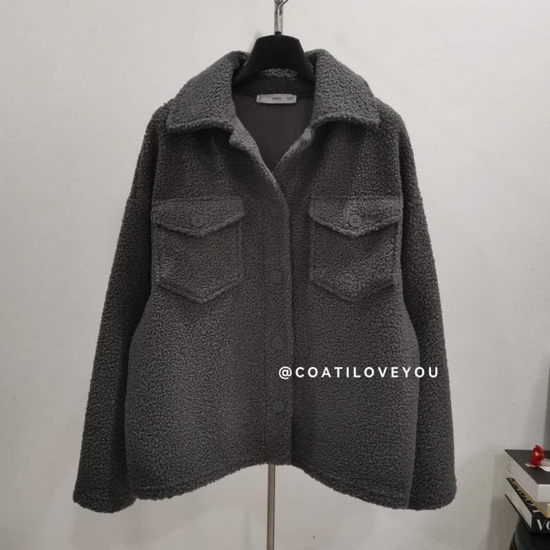 MANGO​ BOUCLE​ JACKET WITH​ POCKET​