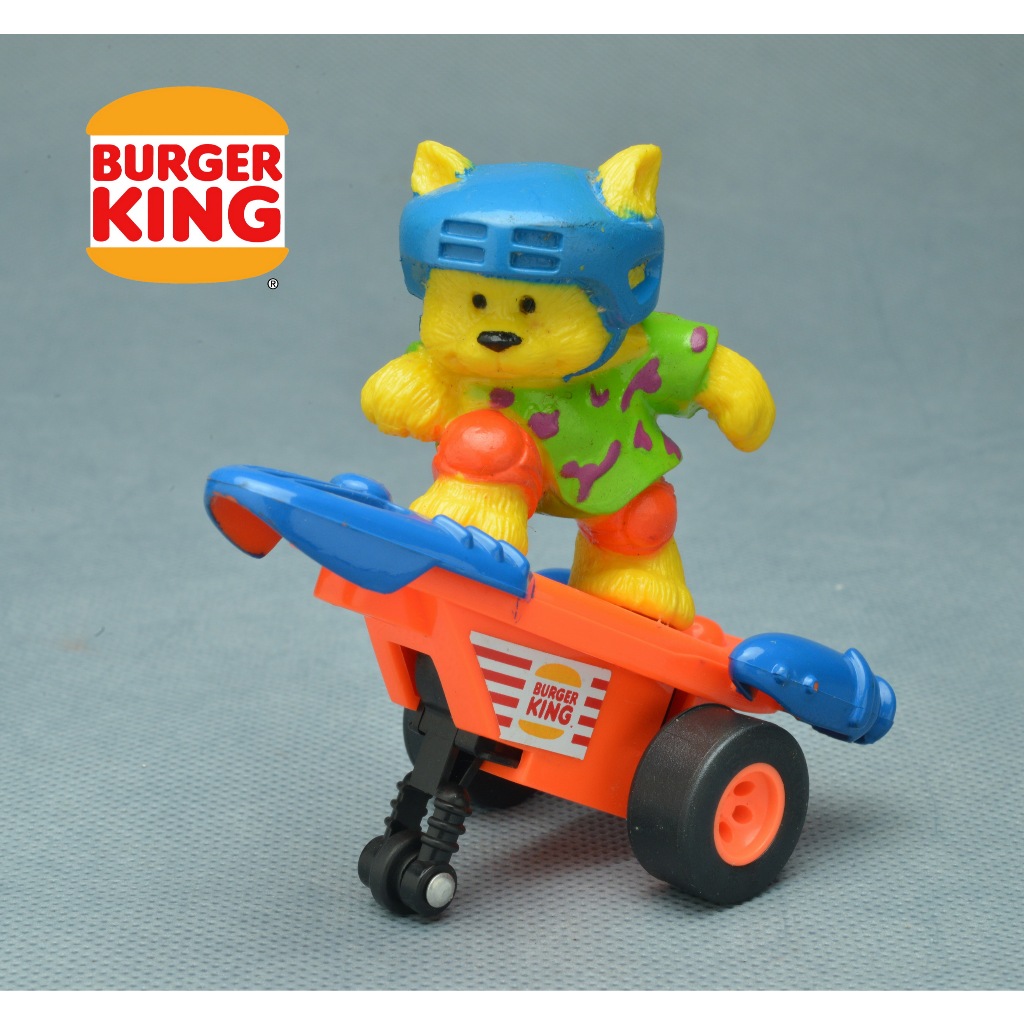 No.150 ของเล่น Fast Food Toy ของ Burger King 2000 ชุด Blue Jet Tricycle Skateboard