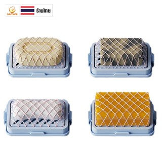 (F-182) จานสบู่ซักผ้า จานตีฟอง กล่องเก็บสบู่ มีแผ่นตาข่ายยืด…