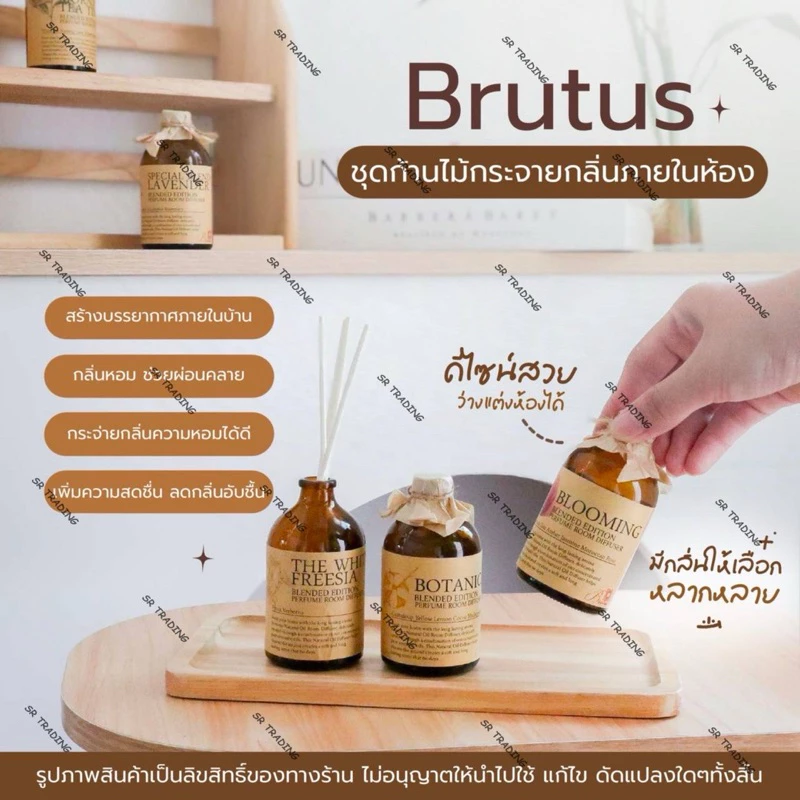 Brutus ก้านไม้หอมปรับอากาศ ขนาด 50ML. 100ML.