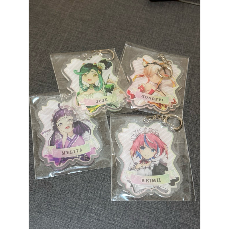 พวงกุญแจ VTuber HongFei JuJu Melita Keimii