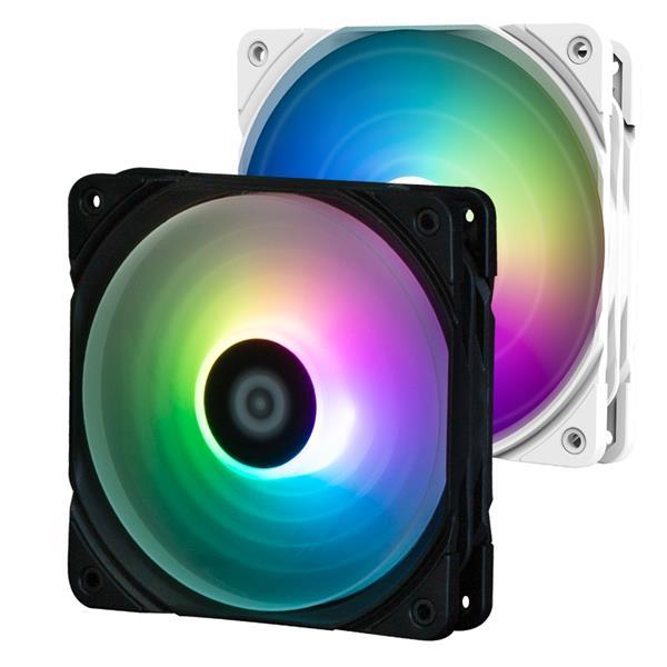 FAN (พัดลมเคส) ZALMAN ZM-AF120 ARGB BLACK / WHITE (120 mm) PWM ARGB