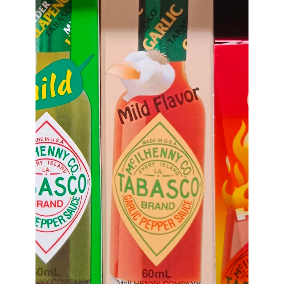 TABASCO * MILD GARLIC EDITION * Garlic & Pepper Sauce 60ml