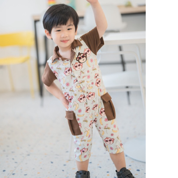 MT4 ROMPER MOMNKEY TALES SET