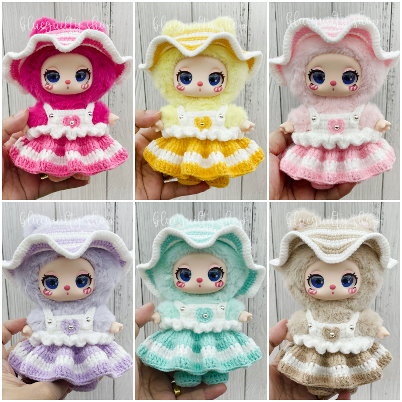 ชุดถักไหมพรม น้องไลลา Liila Lucky Cat , Baby Three Macaron สุดน่ารัก