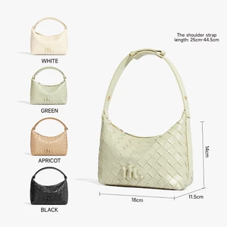 MOSSDOOM Celestia Bag กระเป๋าถือแฟชั่นลายทอเลียนแบบสำหรับผู้หญิง
