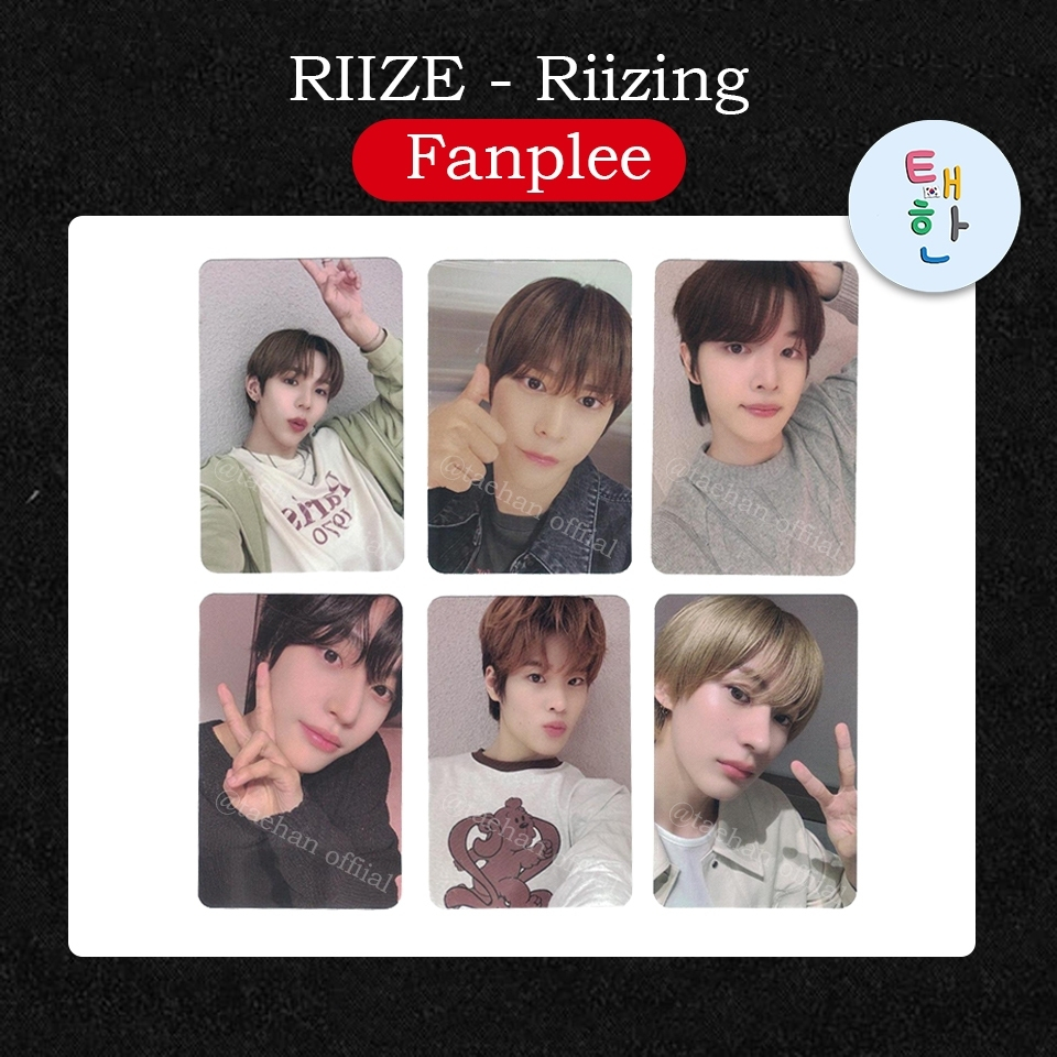 ✅พร้อมส่ง 🔴ลด 30% SHOPEE LIVE🔴 [RIIZE] การ์ดอีเว้นท์ Album 1st Mini Album [RIIZING] (Fanplee PHOTOCA
