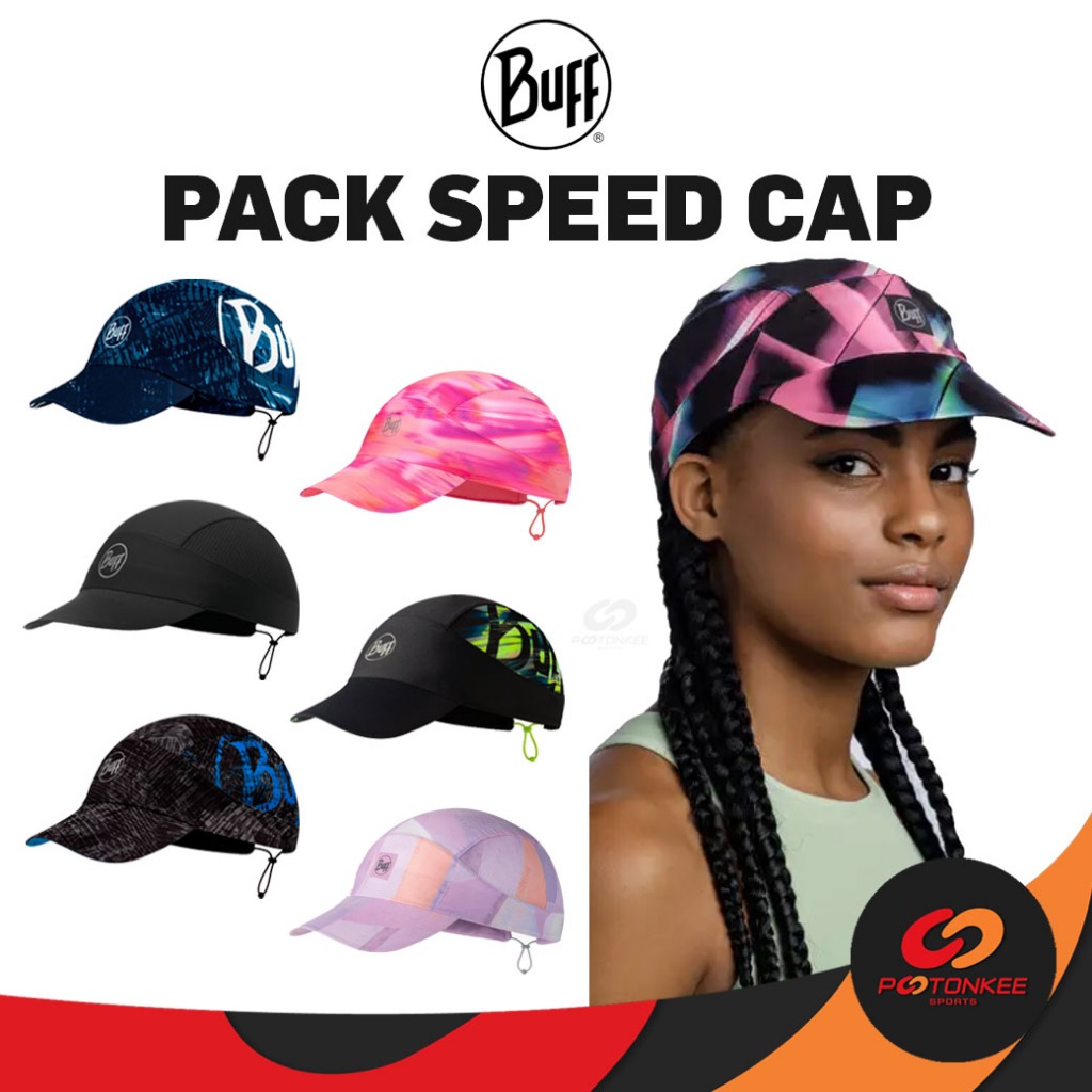 BUFF PACK SPEED CAP หมวกวิ่งบัฟ ม้วนพับได้เล็กกะทัดรัด พกพาสะดวก สำหรับใส่วิ่ง ออกกำลังกาย
