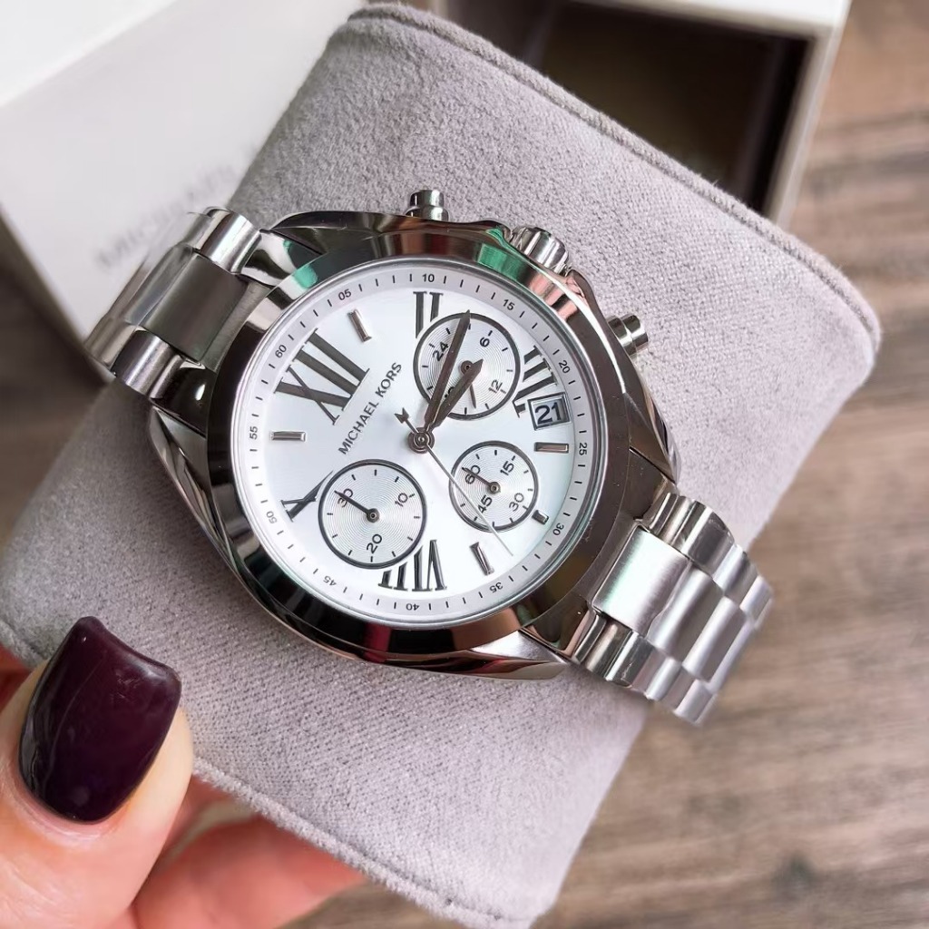 Michael Kors Quartz Silver Dial Men's Watch MK5535 MK6174 43mm/36mm