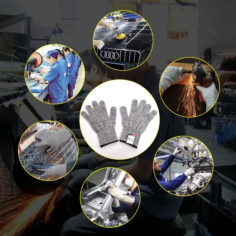 ถุงมือกันบาด เกรด 5 HPPE ป้องกันรอยขีดข่วน เพื่อความปลอดภัย สําหรับทําสวน - รูปที่ 6