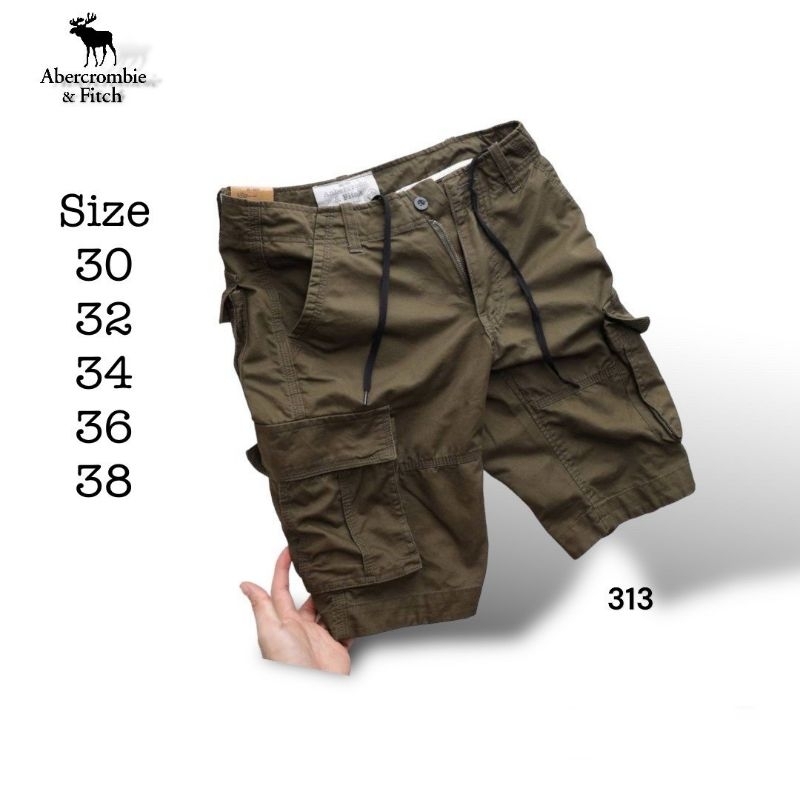 Abercrombie กางเกงขาสั้นคาร์โก้