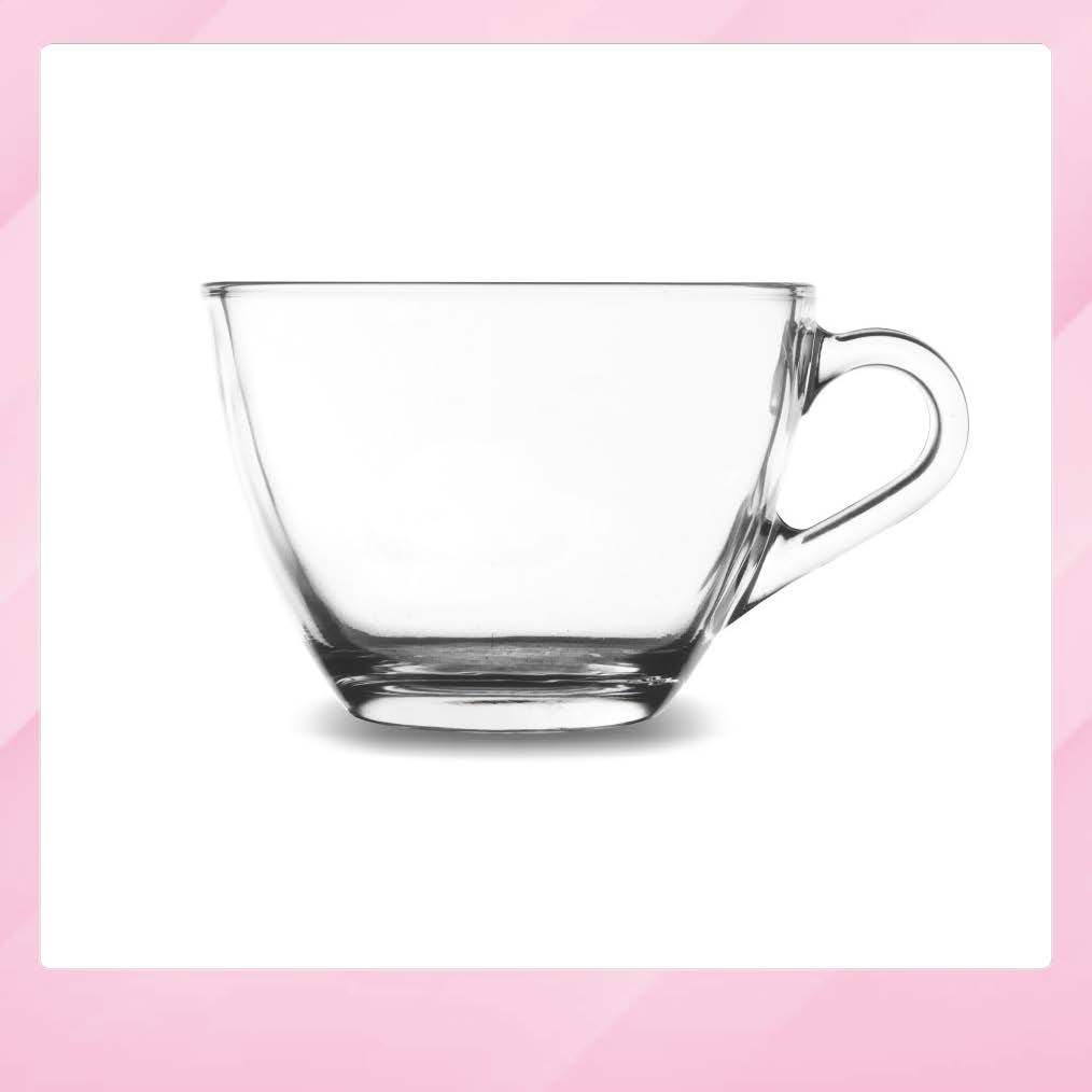 แพ็ค 2 ใบ แก้วกาแฟ แก้วใส ขนาด 8.5 ออนซ์ สินค้าพร้อมส่ง