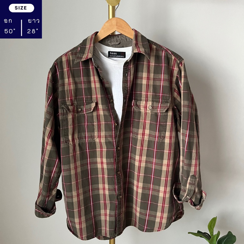 เสื้อเชิ้ตแขนยาว งานแบรนด์ Faded Glory