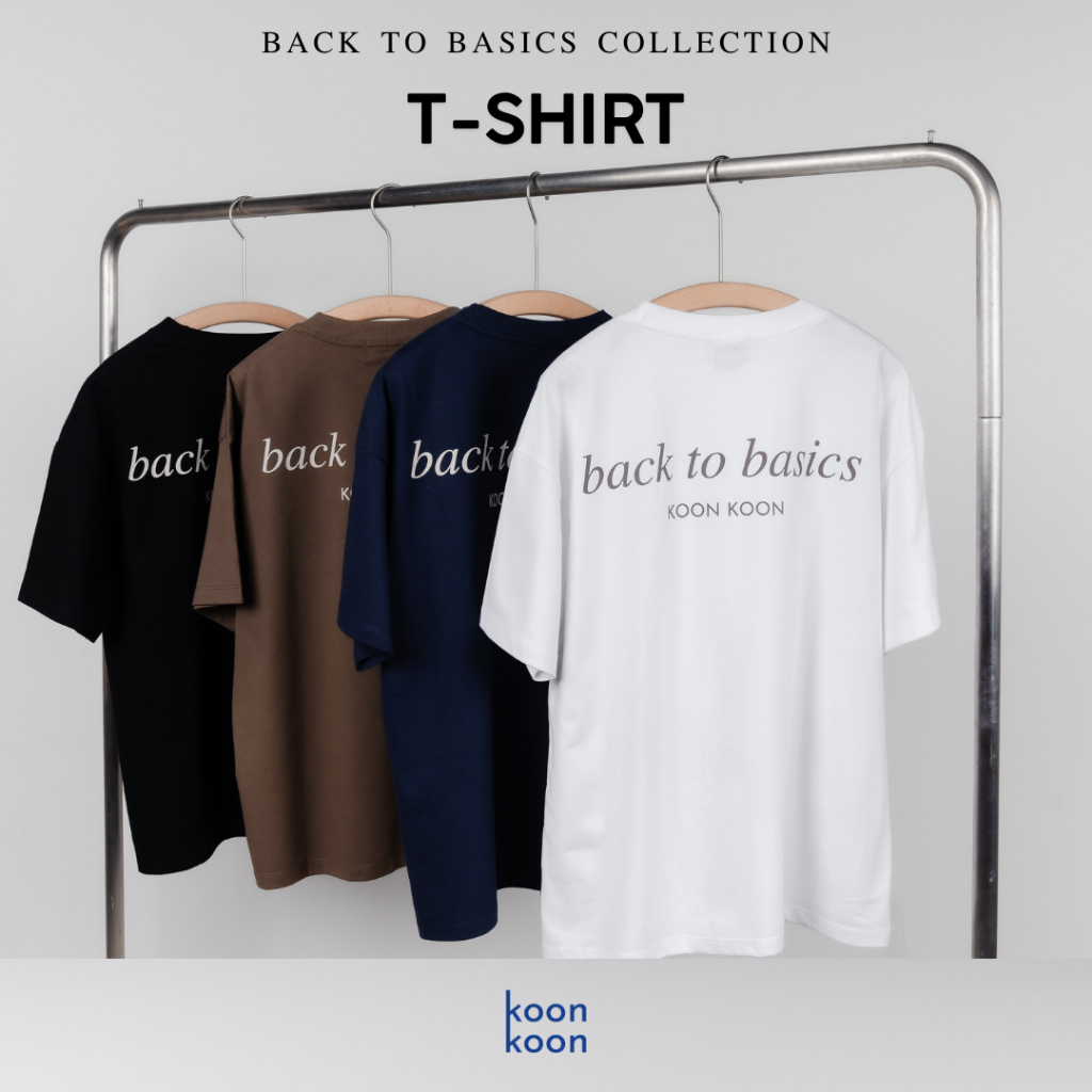 KOON KOON เสื้อยืด รุ่น Back to basics ทรงโอเวอร์ไซส์ ไหล่ตกแบบพอดีไซส์ ใส่ได้ทุกวัน