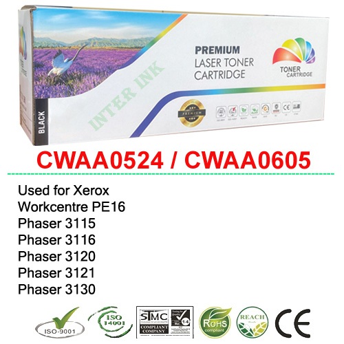 ตลับหมึก Xerox Phaser 3120/ Xerox Phaser 3121/ Xerox Phaser 3130 (CWAA0524) สีดำ Full Color