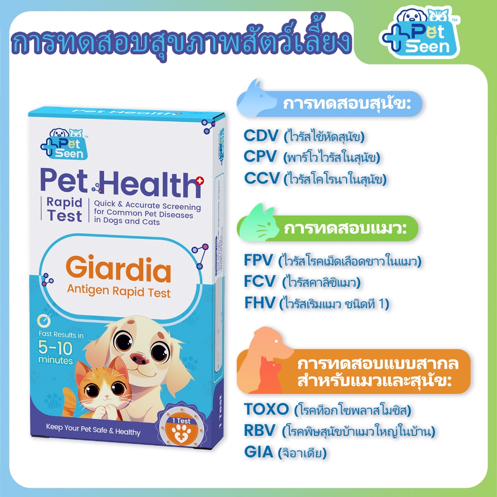 【พร้อมส่ง】ชุดทดสอบ สําหรับสุนัขหรือแมว ชุดทดสอบ Canin Feverfew ไวรัส CDV Feverfew FPV อื่น ๆ การทดสอบไวรัส FPV TOXO CDV