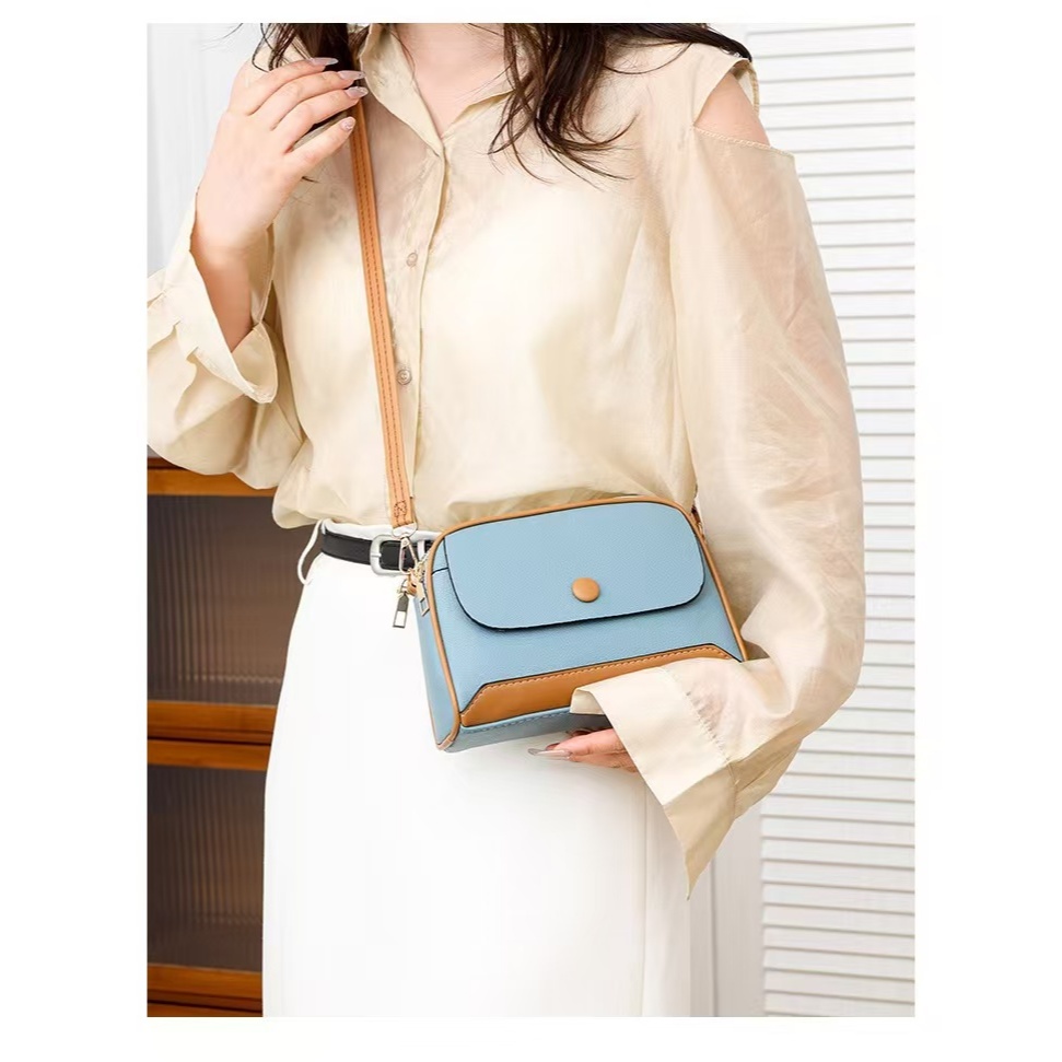 [PG7305] กระเป๋าสะพายข้างแฟชั่นผู้หญิง หนังPUสไตล์เรียบหรู พร้อมส่งจากไทย - รูปที่ 6